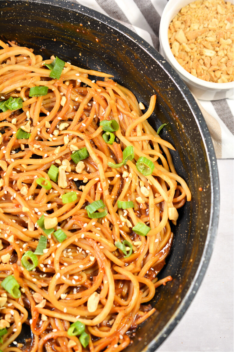 Low Carb Pasta Palmini Peanut Noodles Easy Lunch or Dinner