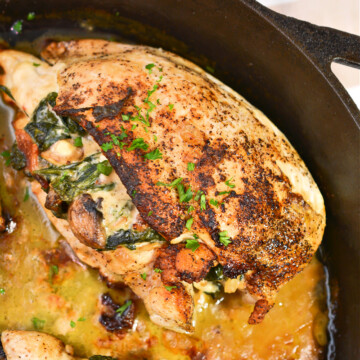Keto Spinach Stuffed Chicken Breast