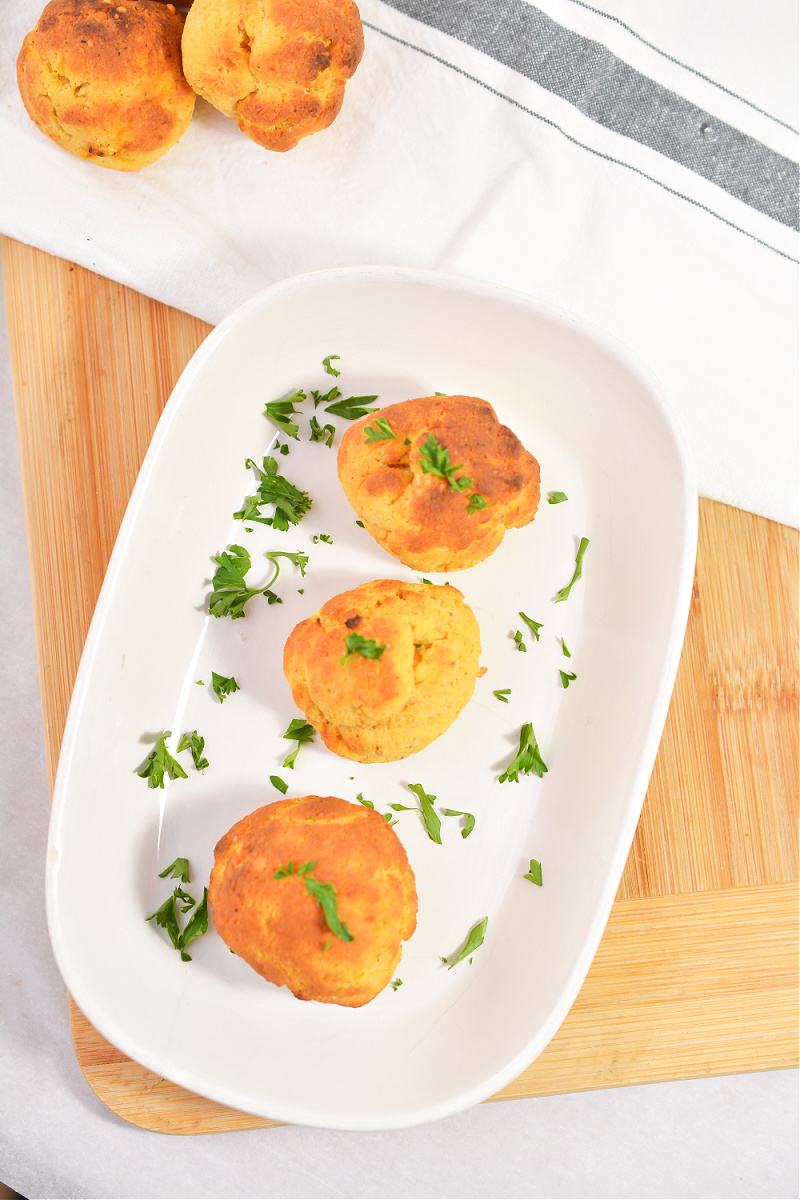 Keto Pumpkin Fritters With Garlic and Parmesan