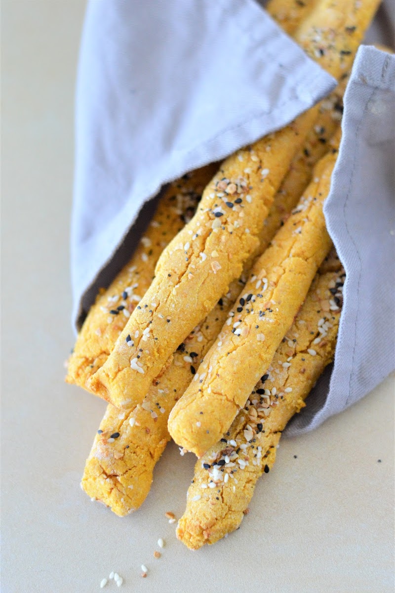 Low Carb Everything Bagel Breadsticks With Pumpkin