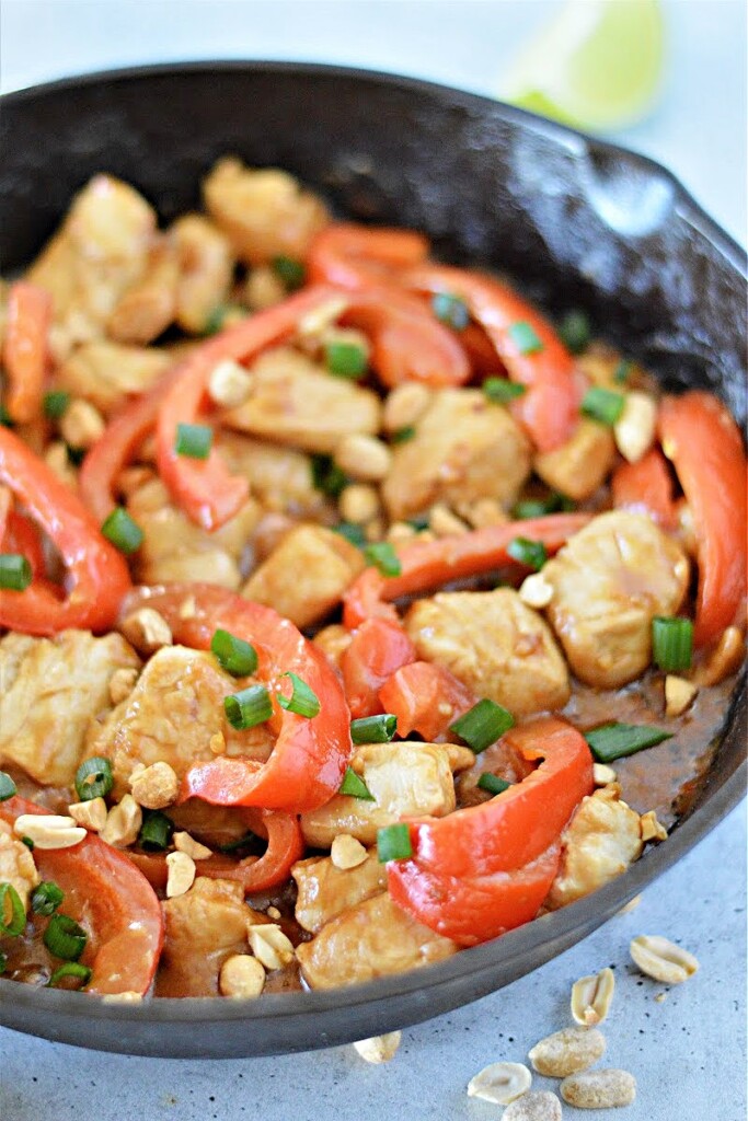 Keto Peanut Chicken With LowCarb Sauce