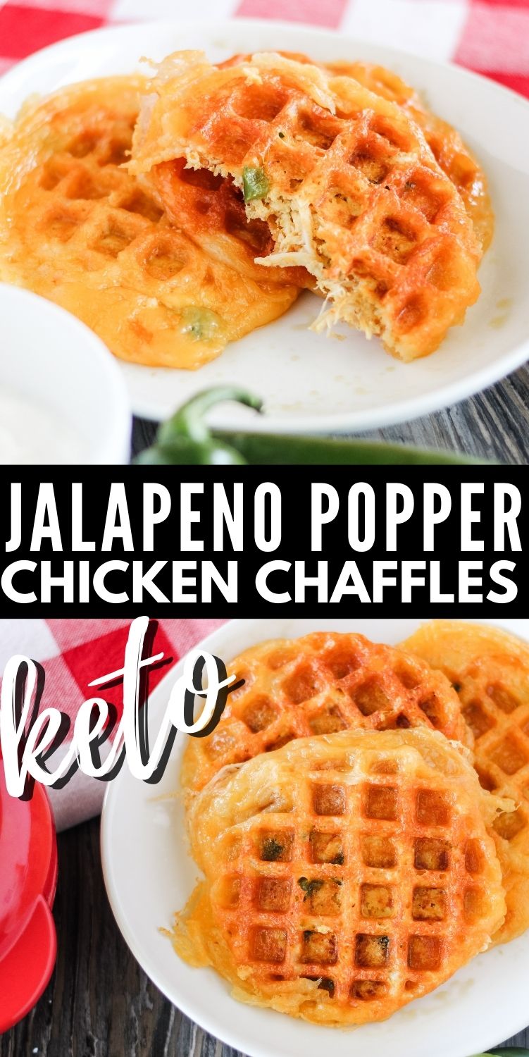 Jalapeno Popper Chicken Keto Chaffles
