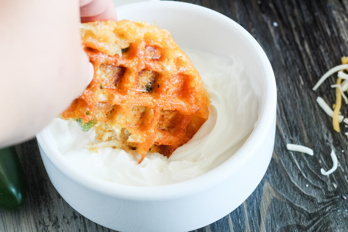 Keto Cream Chaffle Bowls