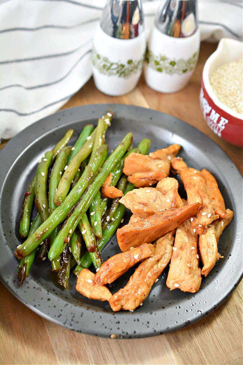 Keto Asian Green Beans and Chicken