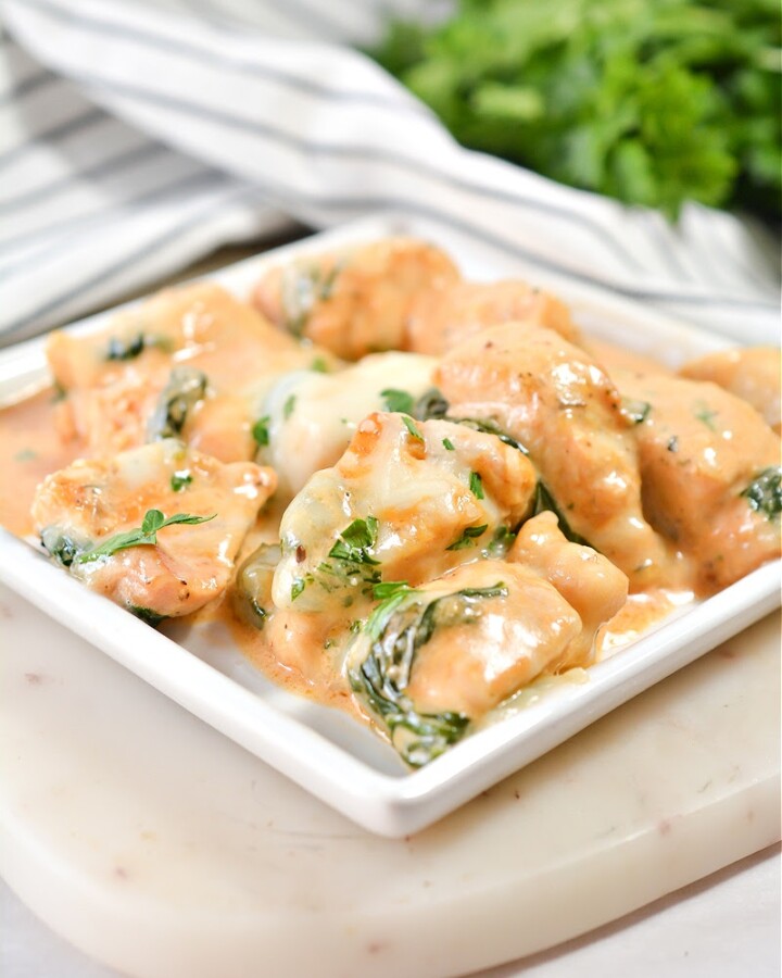 Keto Skillet Chicken and Mozzarella