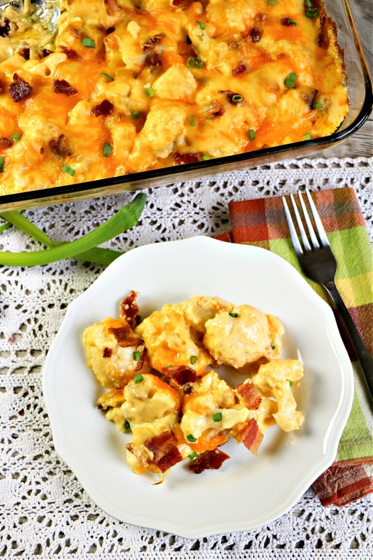 Keto Cauliflower Au Gratin Easy Low Carb Side Dish