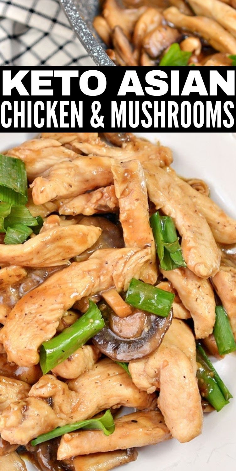 Keto Asian Chicken With Mushrooms