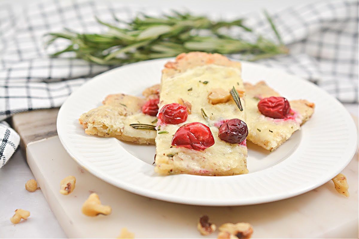 Cranberry Brie Keto Flatbread