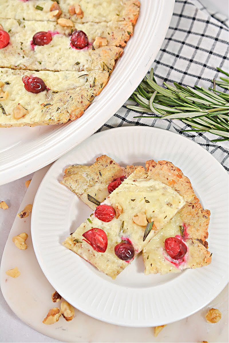 Cranberry Brie Keto Flatbread