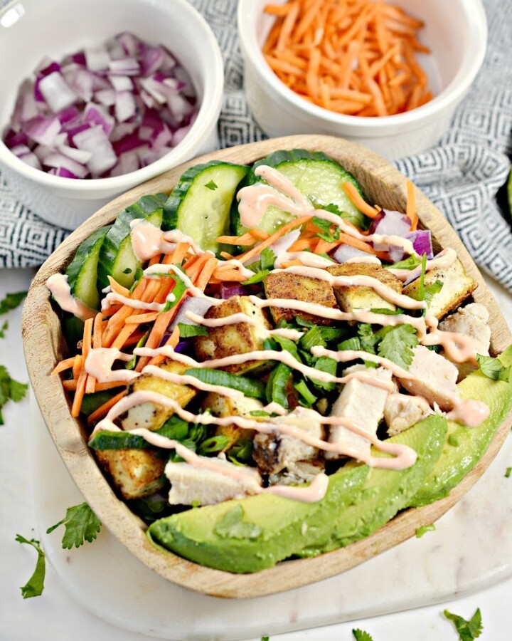 Low-Carb Poke Bowl Salad