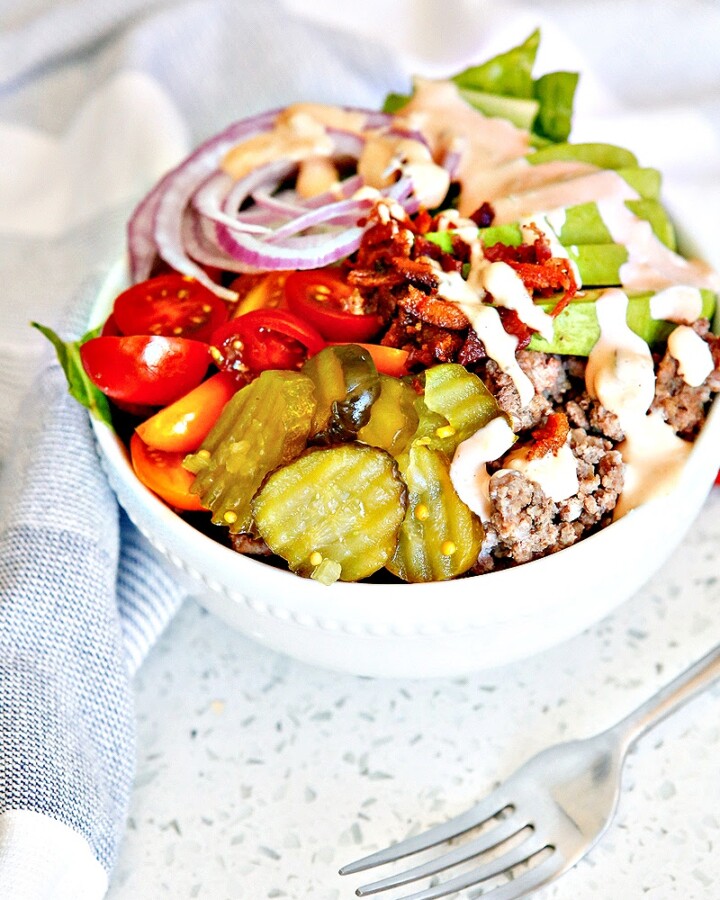 Low-Carb Burger Bowl