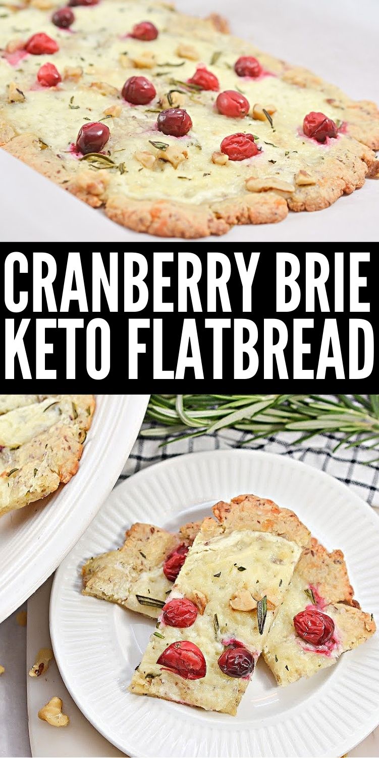 Cranberry Brie Keto Flatbread