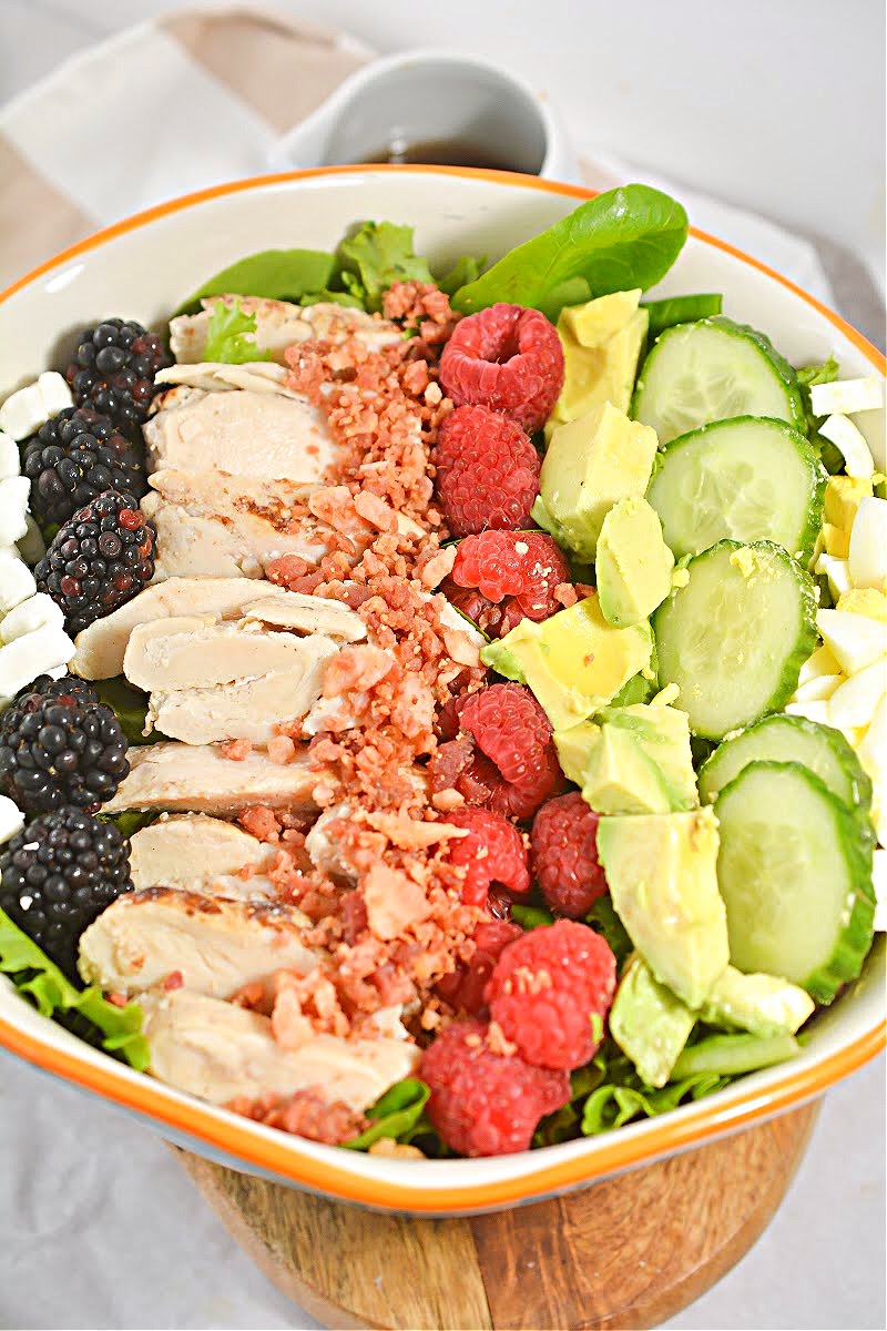 Keto Cobb Salad With Berries