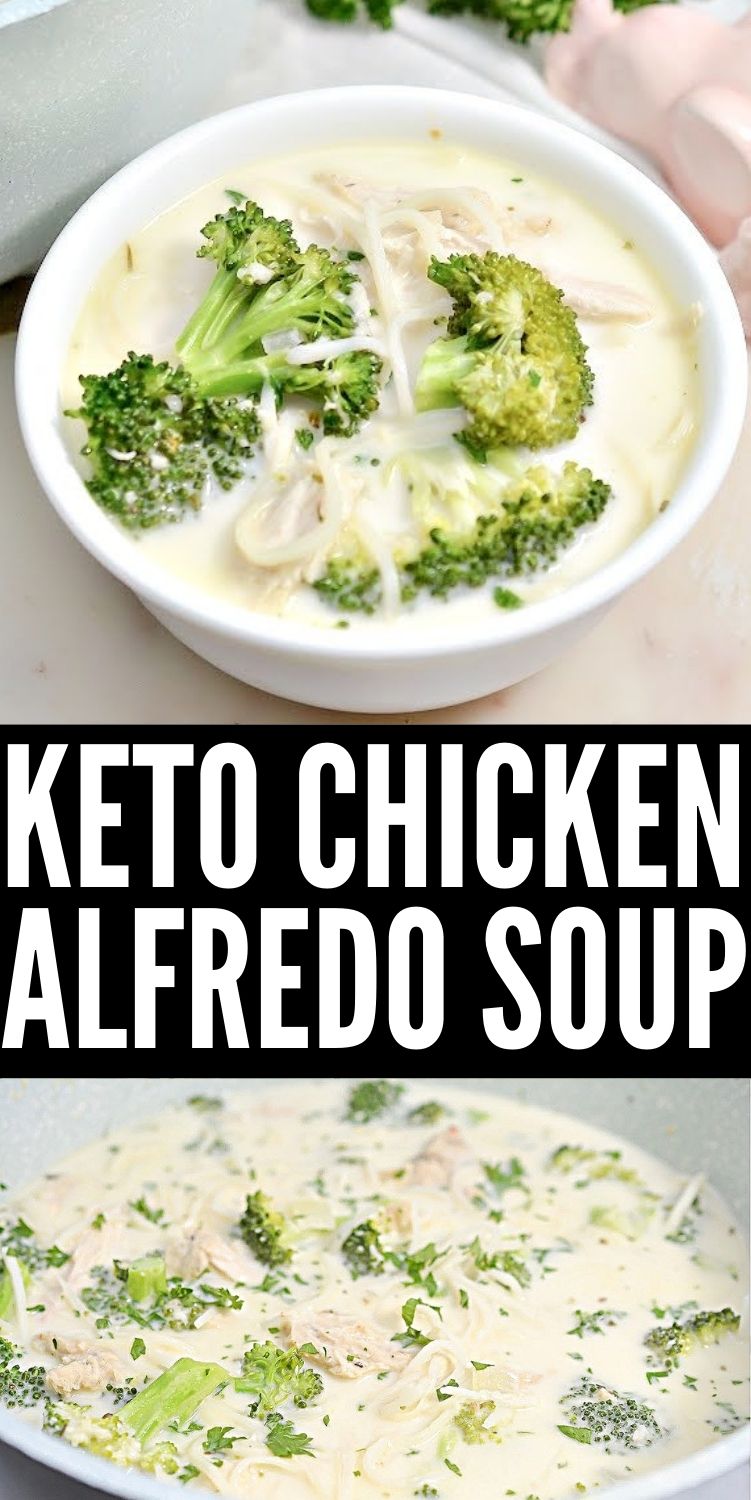 Keto Chicken Alfredo Soup