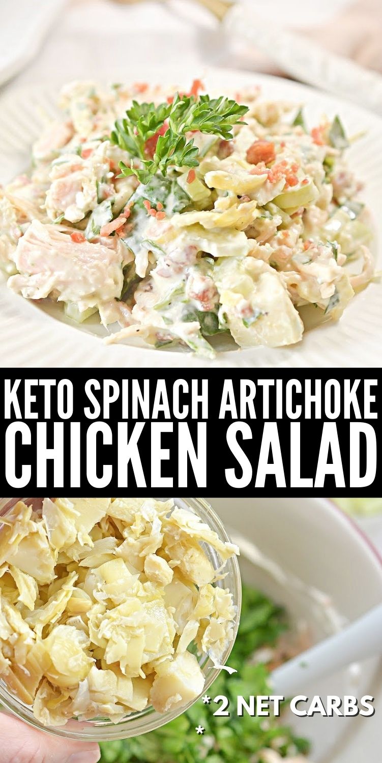 Keto Spinach Artichoke Salad