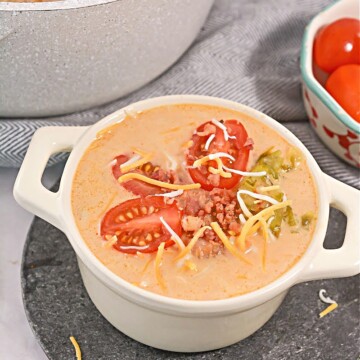 Keto Bacon Cheeseburger Soup