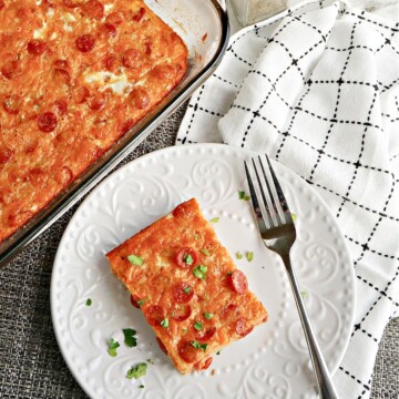 Low-Carb Pizza Casserole With Eggs