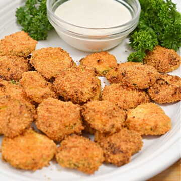 Keto Fried Pickles With Cheese