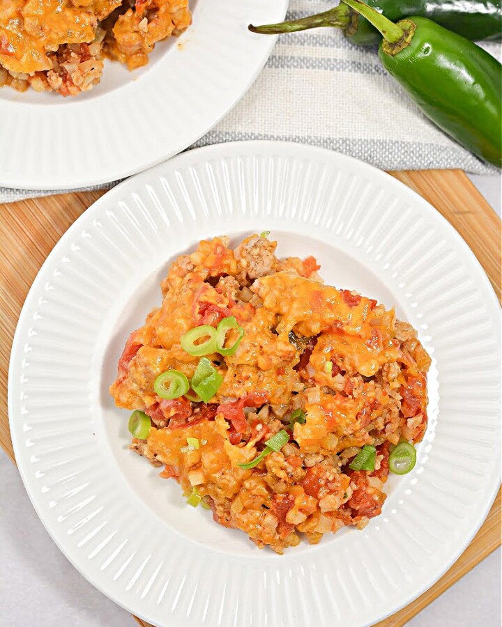 Keto Taco Rice Casserole
