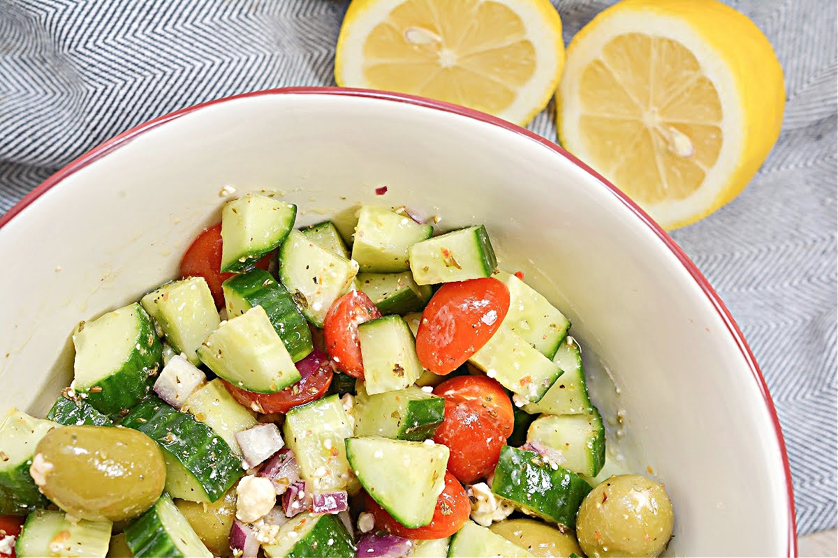 Keto Greek Cucumber Salad