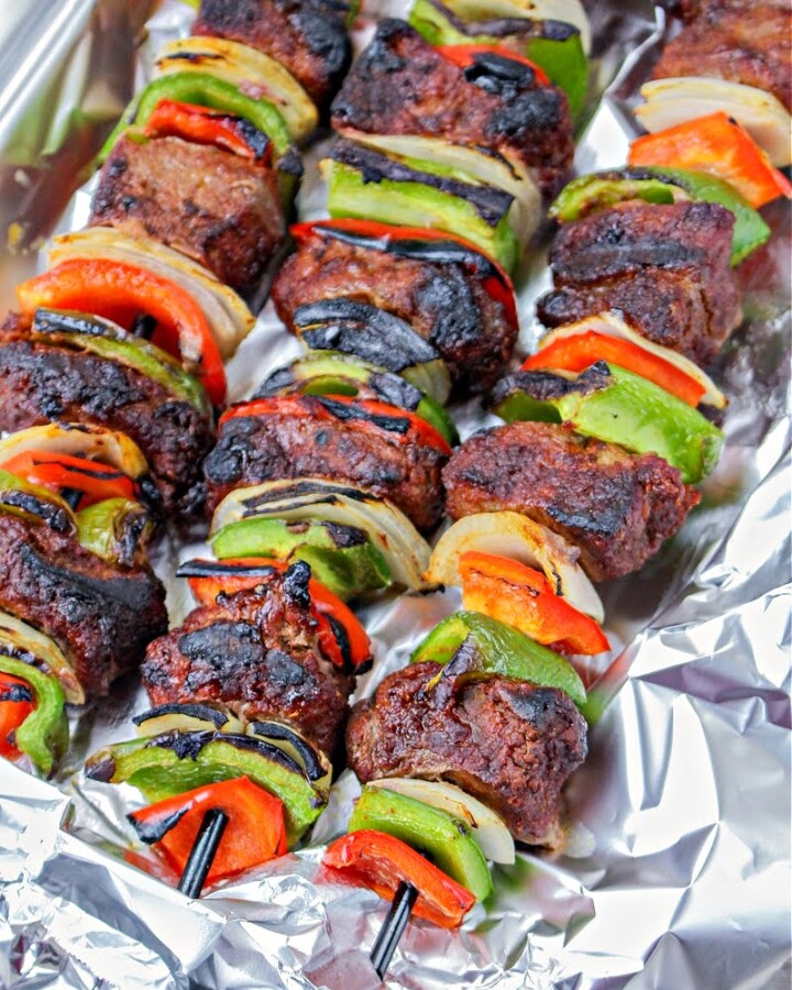 Low-Carb Steak Fajita Skewers