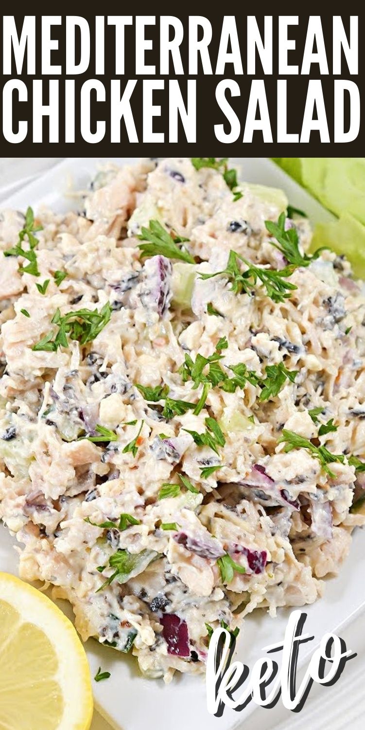 Keto Mediterranean Chicken Salad