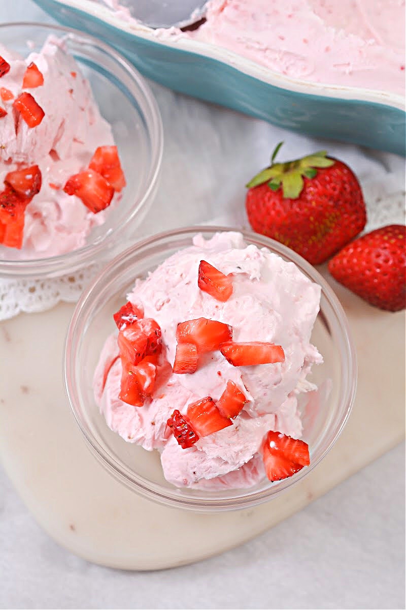 Keto Strawberry Ice Cream