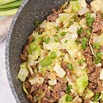 Keto Butter Fried Cabbage With Ground Sausage