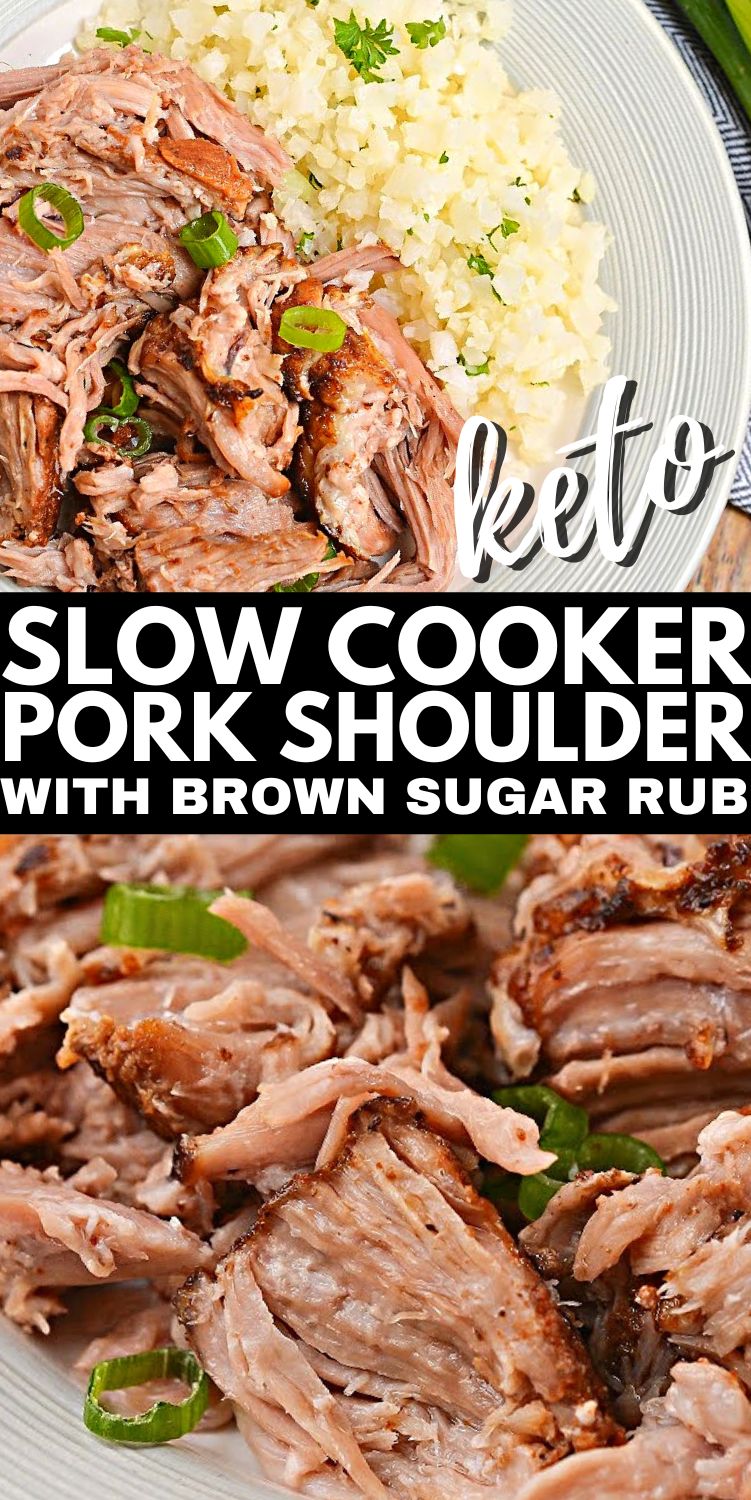 Keto Slow Cooker Pork Shoulder With Brown Sugar Rub