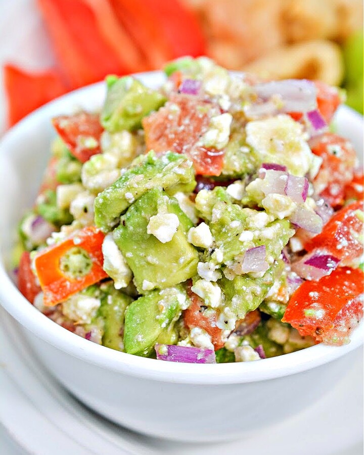 Low-Carb Avocado Feta Salsa
