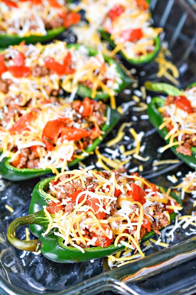 Keto Ground Beef Stuffed Poblano Peppers Easy To Make Recipe