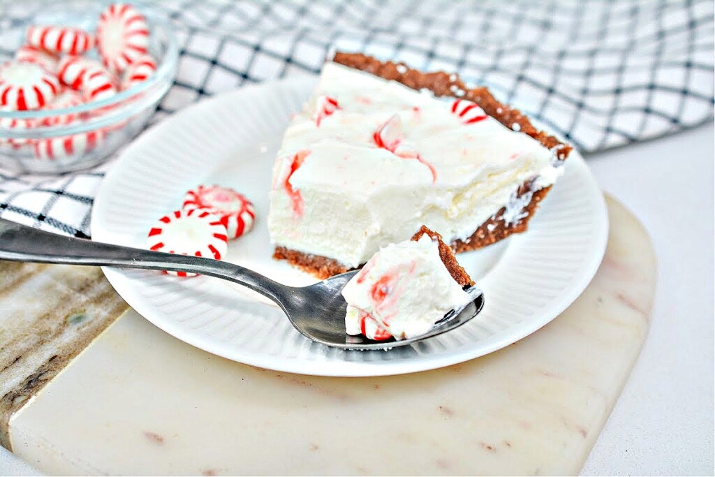 Keto Candy Cane Cheesecake Easy No bake Recipe