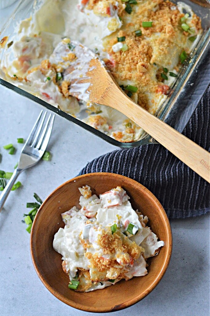 Keto Crab Rangoon Casserole - Only 4 Net Carbs Per Serving