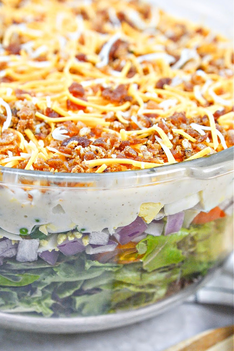 Low-Carb Seven Layer Salad