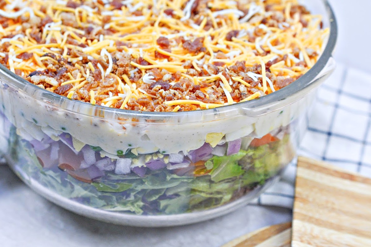 Low-Carb Seven Layer Salad
