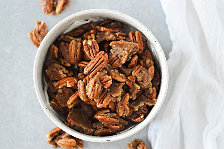Keto Caramel Pecans 3 Net Carbs Per Serving