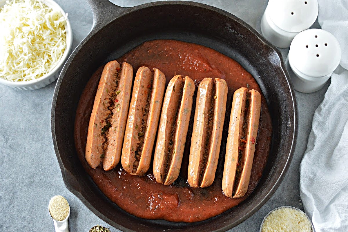 Keto Lasagna Stuffed Sausage