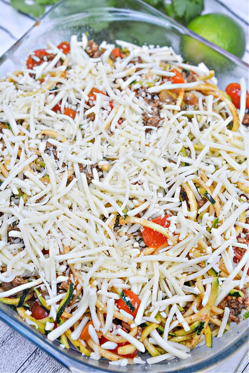 Keto Enchilada Casserole With Zoodles