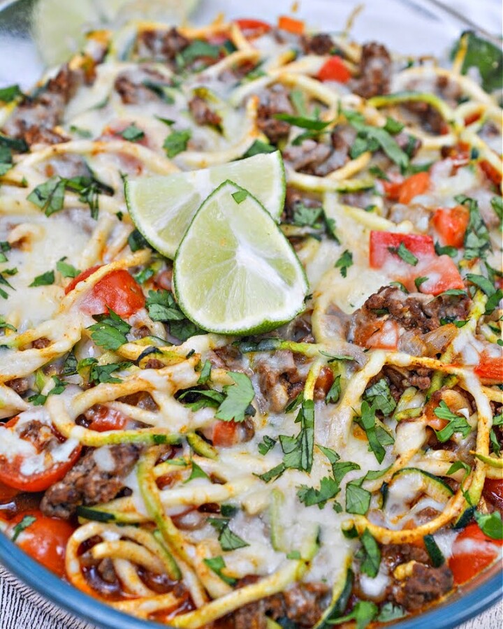 Keto Enchilada Casserole With Zoodles