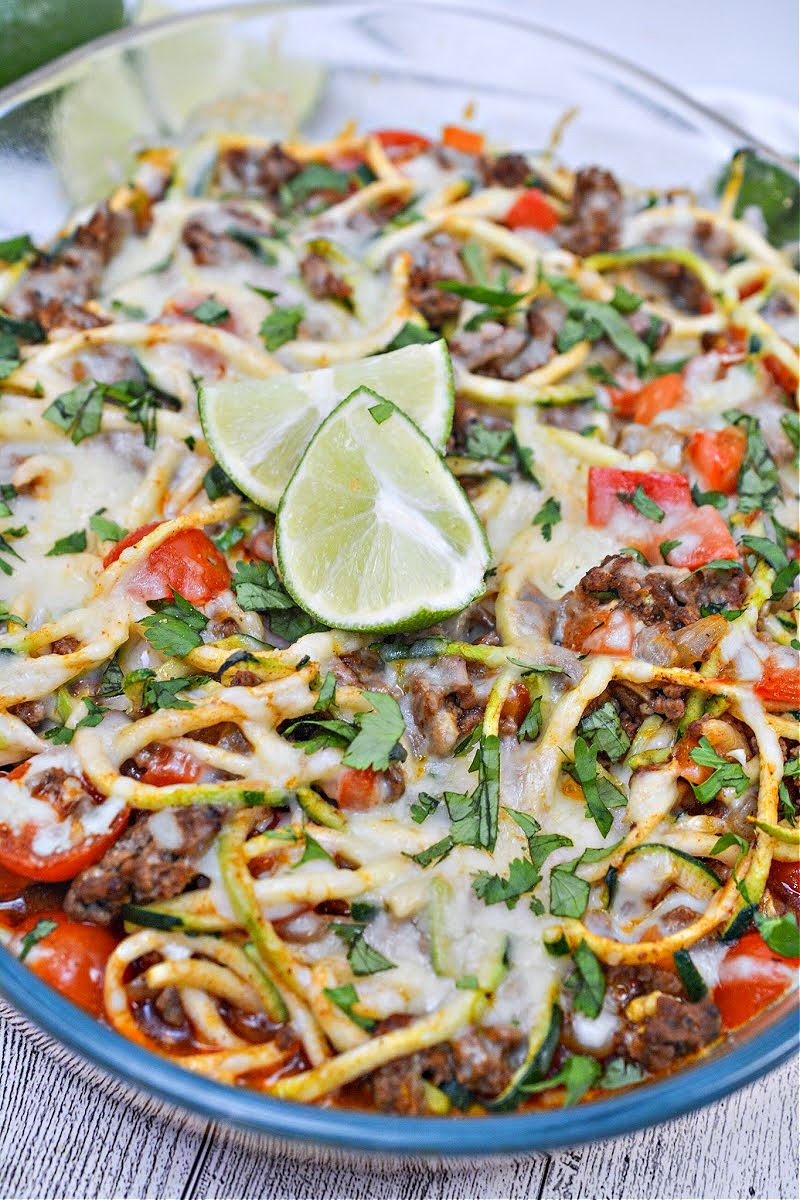 Keto Enchilada Casserole With Zoodles