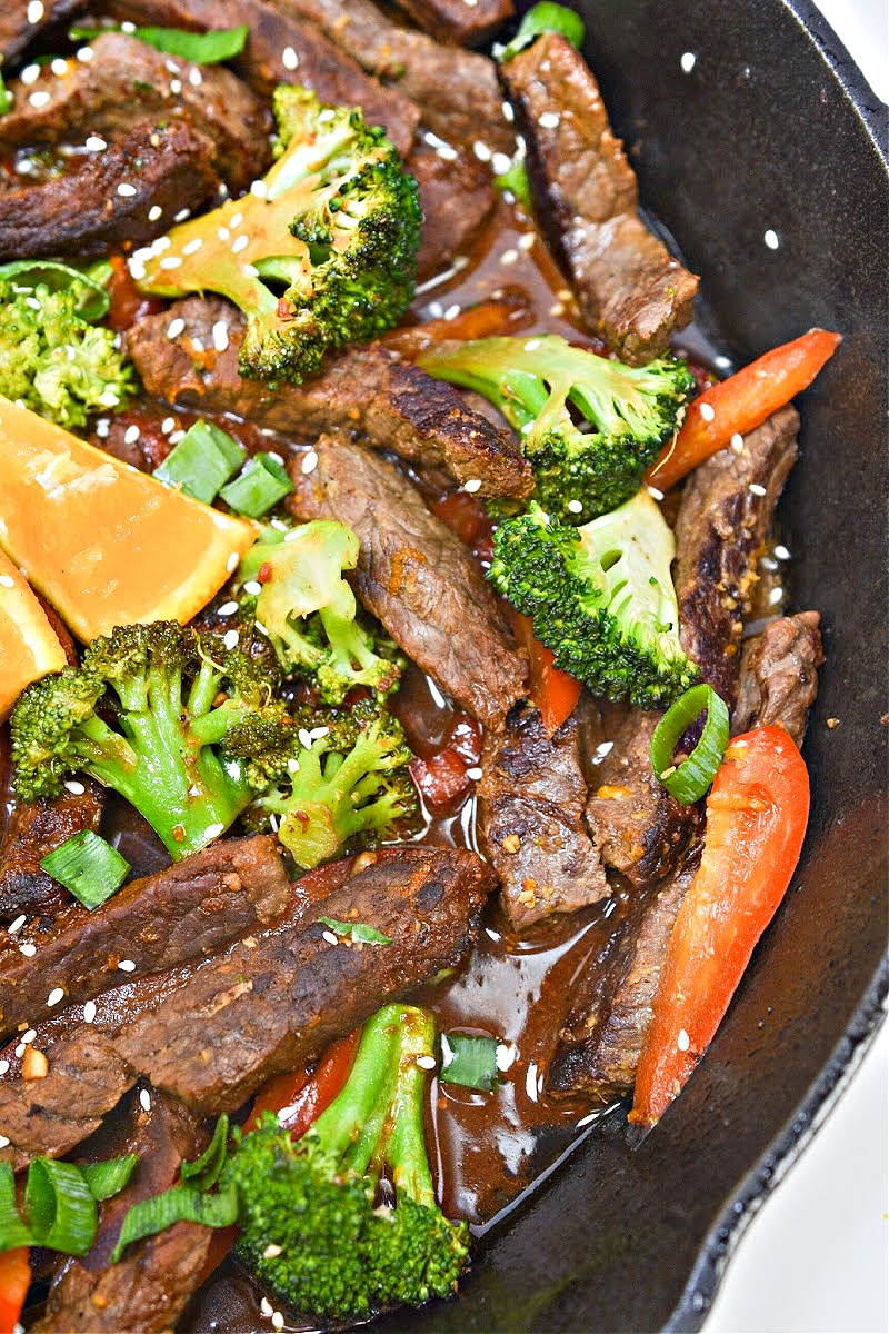 Low-Carb Orange Beef and Broccoli