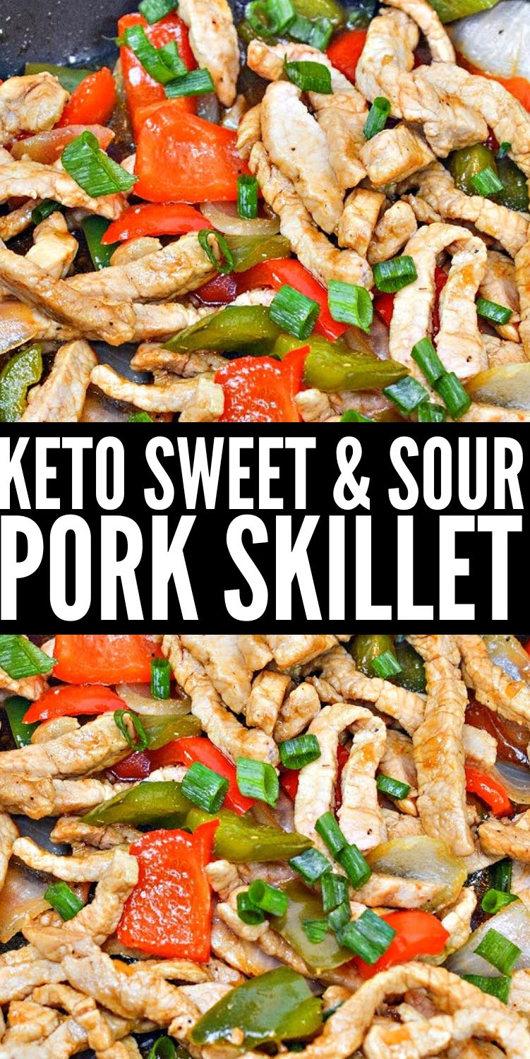 Keto Sweet and Sour Pork Skillet