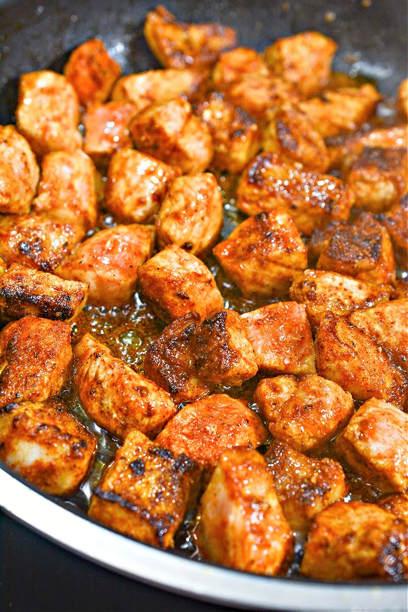 Keto Honey Garlic Pork Bites