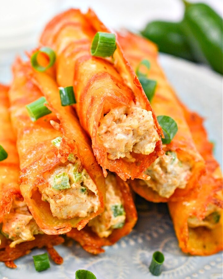 Keto Taco Seasoned Chicken & Jalapeno Roll Ups