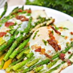 Keto Asparagus and Eggs With Warm Bacon Dressing