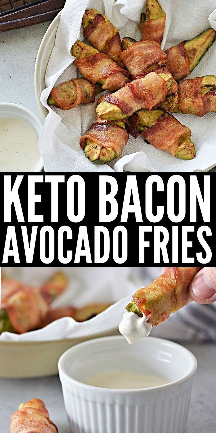 Keto Bacon Avocado Fries