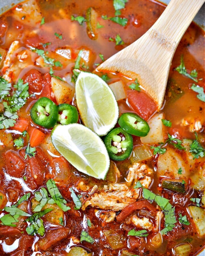 Low-Carb Chicken Caldo De Pollo