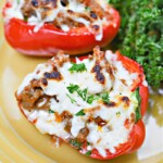 Keto Lasagna Stuffed Peppers