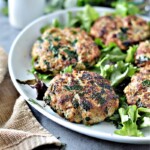 Keto Spinach Feta Turkey Burgers