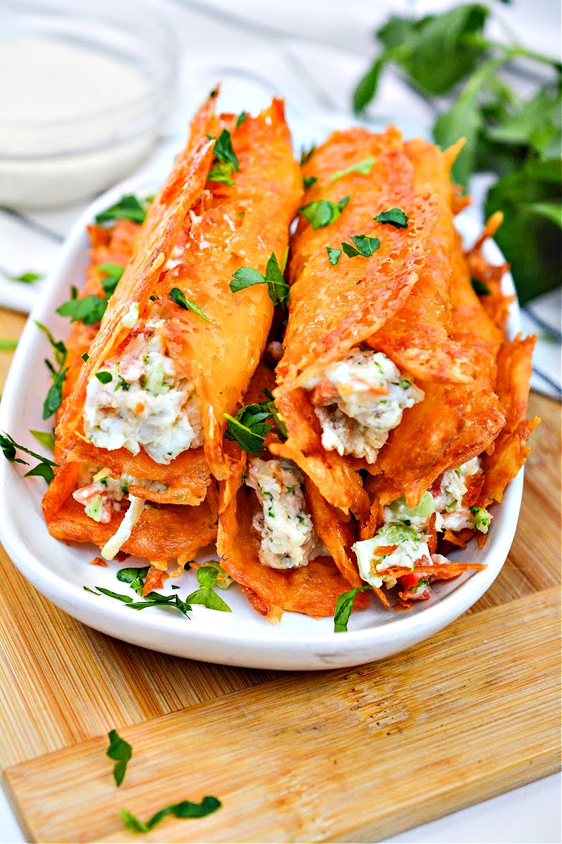 Keto Ranch Cream Cheese Chicken and Veggie Rollups-image